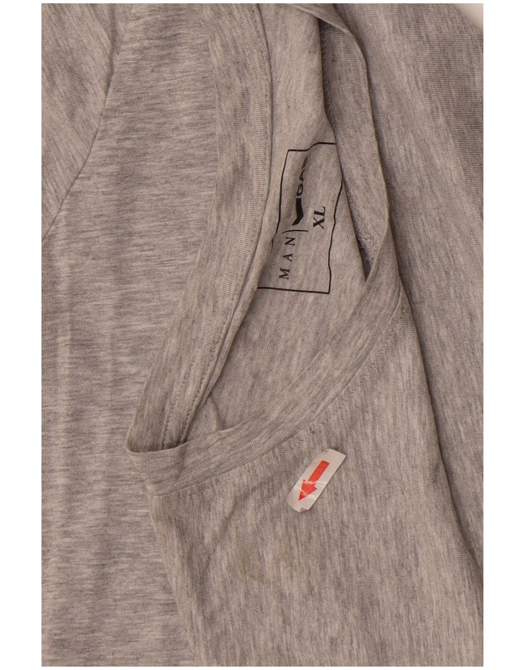 Gas Mens T-Shirt Top XL Grey Cotton