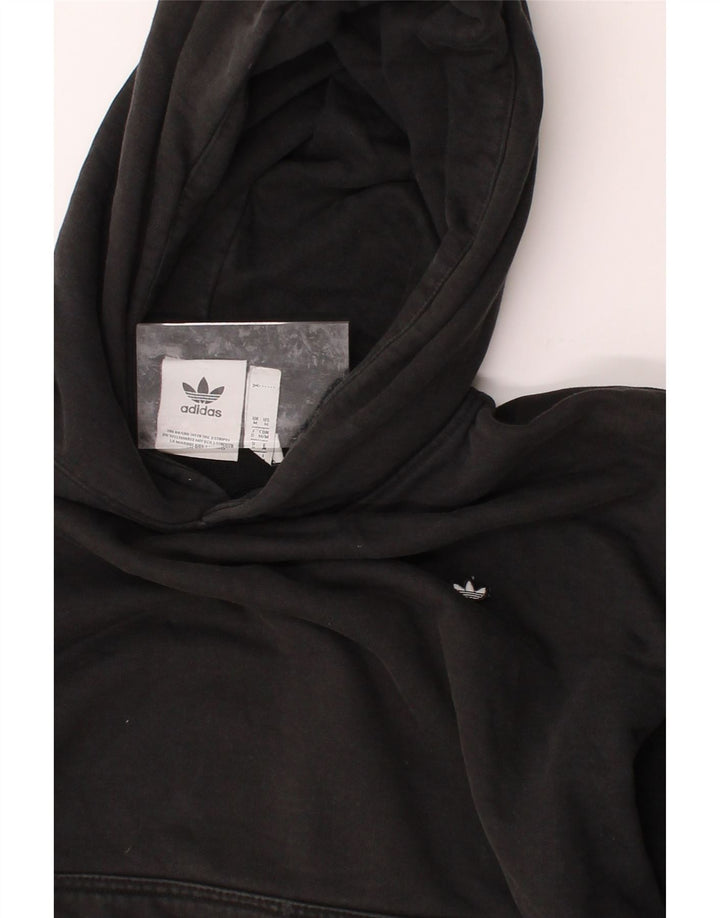 ADIDAS Mens Hoodie Jumper Medium Black Cotton Vintage Adidas and Second-Hand Adidas from Messina Hembry 