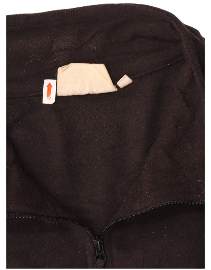 Mountain Warehouse Mens Zip Neck Fleece Jumper 3XL Black