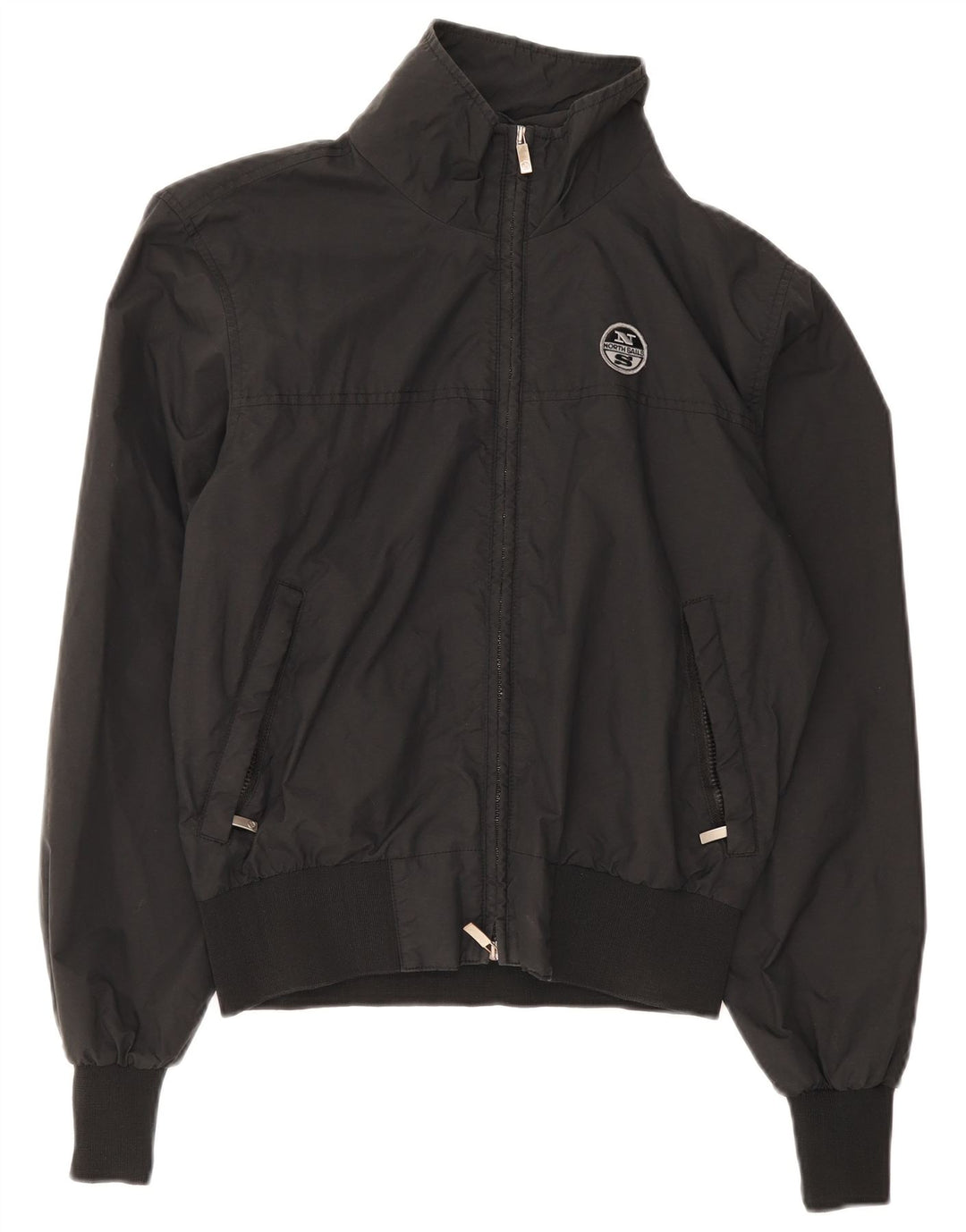 North Sails Mens Rain Jacket UK 36 Small Black Polyamide