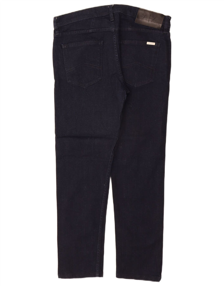 ARMANI EXCHANGE Womens Straight Jeans W33 L29 Navy Blue