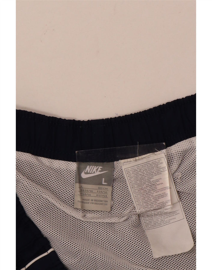 Nike Mens Sport Shorts Large Navy Blue Polyester