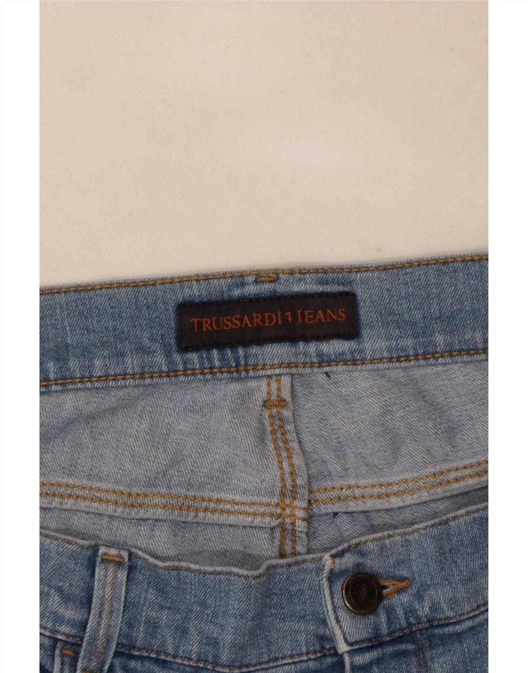 Trussardi Mens Straight Jeans W40 L36 Blue