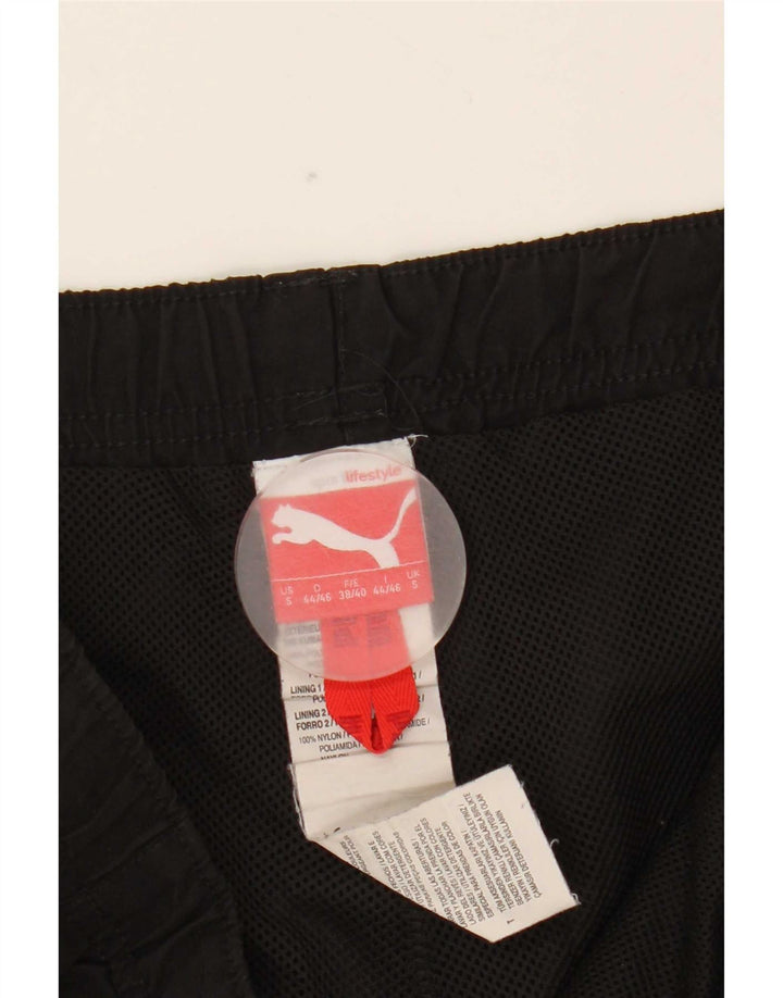 Puma Mens Tracksuit Trousers Joggers Small Black Polyester