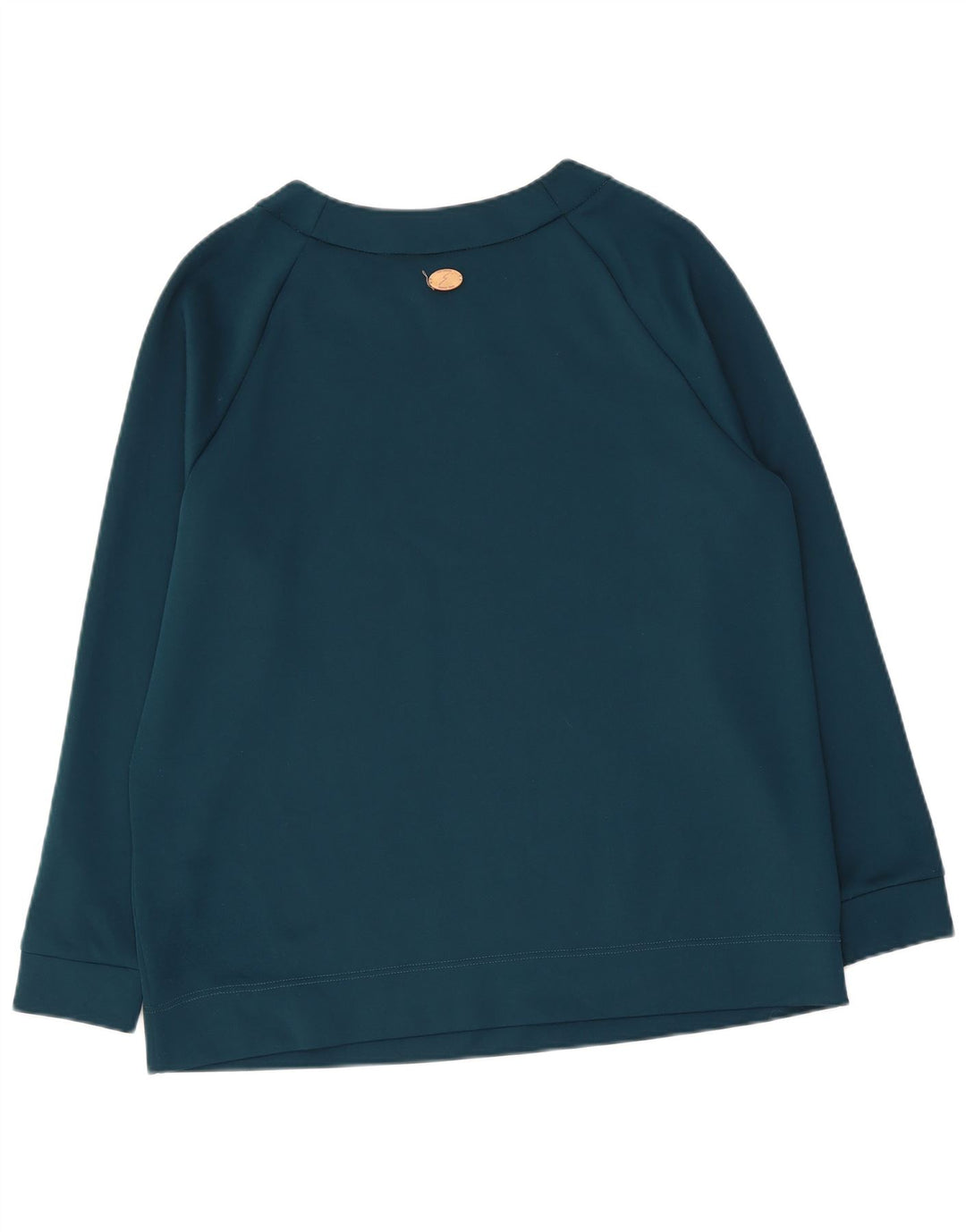 GATTINONI Womens Graphic Sweatshirt Jumper UK 14 Large Blue Polyester