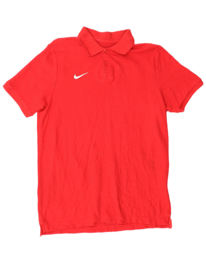 NIKE Boys Polo Shirt 13-14 Years XL Red Cotton