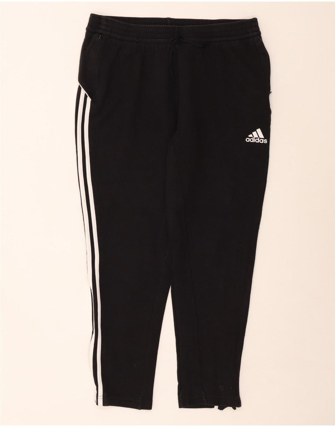 ADIDAS Womens Tracksuit Trousers UK 16/18 Large  Black Cotton