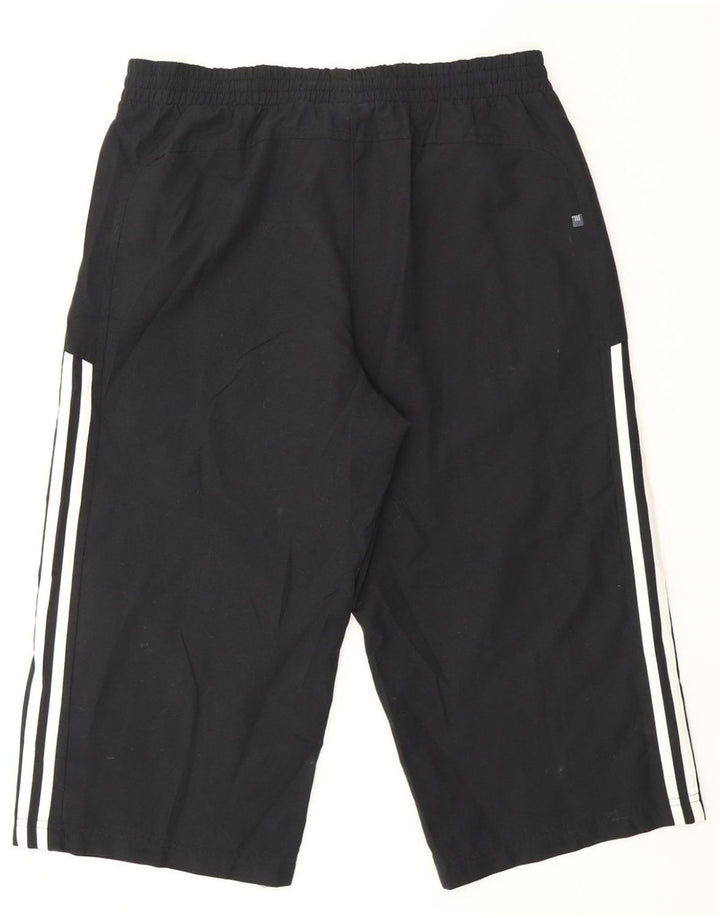 Adidas Mens Capri Tracksuit Trousers Small  Black Polyester