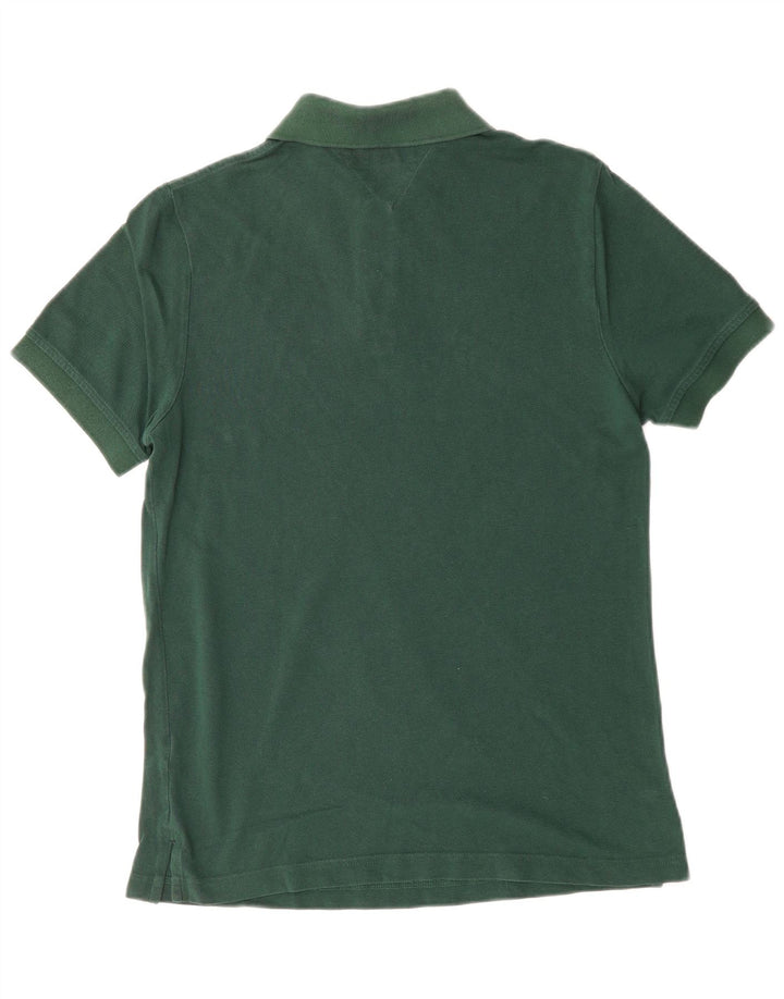 Tommy Hilfiger Mens Polo Shirt Medium Green Cotton