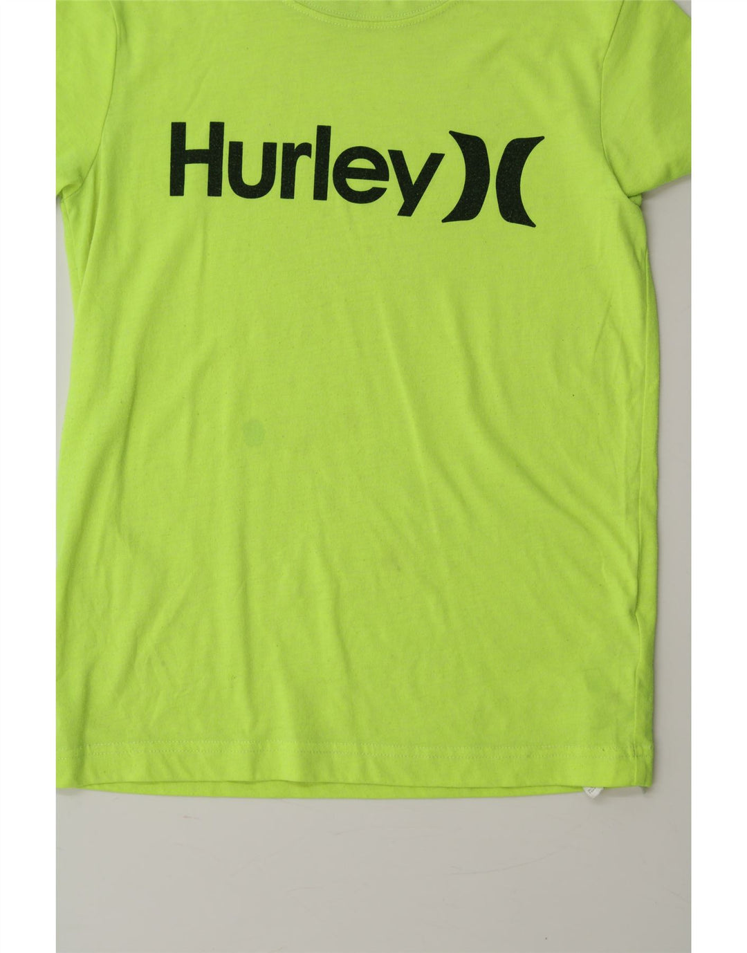 HURLEY Boys Graphic T-Shirt Top 8-9 Years Small Green Polyester Vintage Hurley and Second-Hand Hurley from Messina Hembry 
