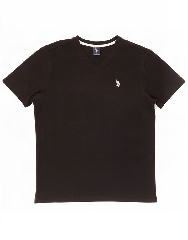 U.S. Polo Assn. Mens T-Shirt Top Medium Black Cotton