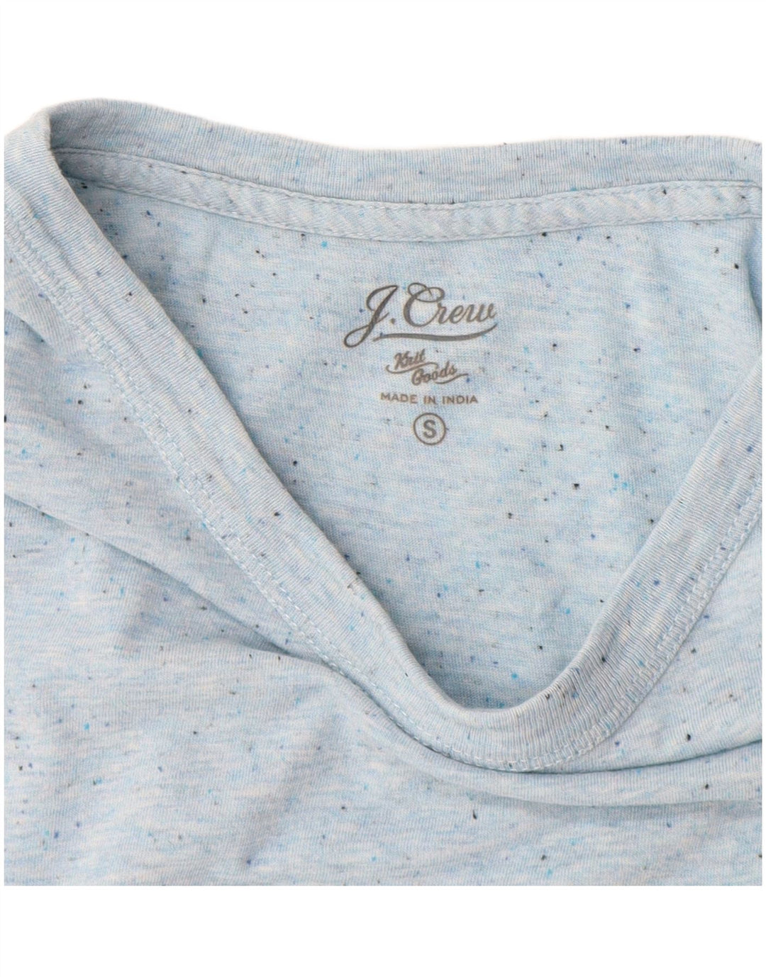 J. Crew Mens T-Shirt Top Small Blue Flecked Cotton