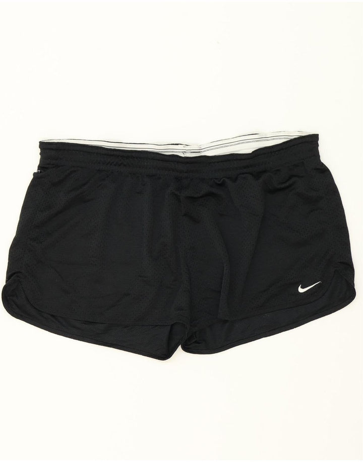 NIKE Womens Sport Shorts UK 18 XL  Black Polyester Vintage Nike and Second-Hand Nike from Messina Hembry 