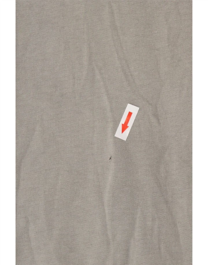 Champion Mens Zip Neck Sweatshirt Jumper Large Grey