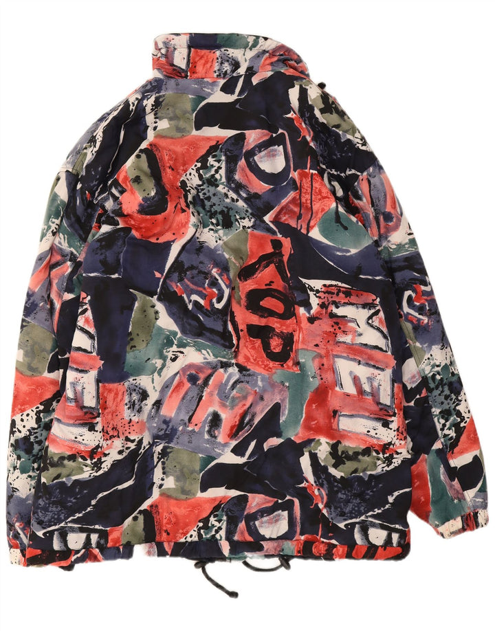 Vintage Mens Abstract Pattern Windbreaker Jacket UK 42 XL Multicoloured