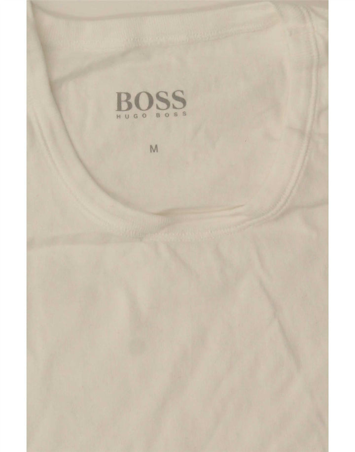 Hugo Boss Mens T-Shirt Top Medium White