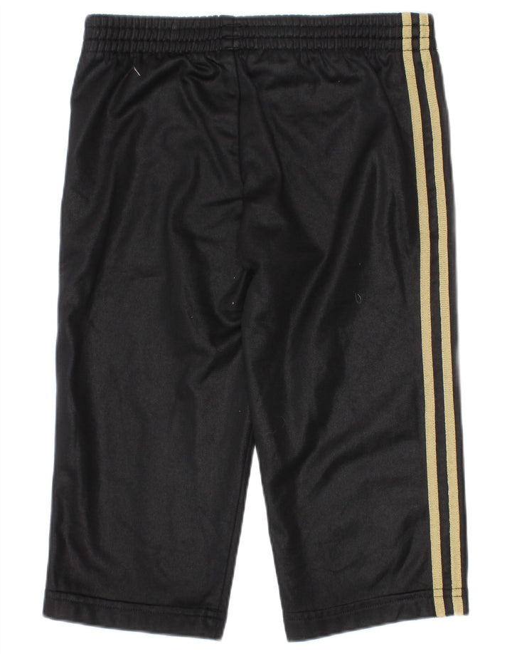 Adidas Boys Tracksuit Trousers 2-3 Years Black Polyester