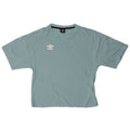 Umbro Womens T-Shirt Top UK 14 Medium Blue Cotton