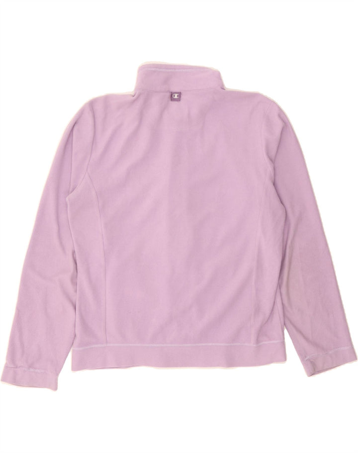 CHAMPION Womens Fleece Jumper UK 16 Large Purple Polyester Vintage Champion and Second-Hand Champion from Messina Hembry 