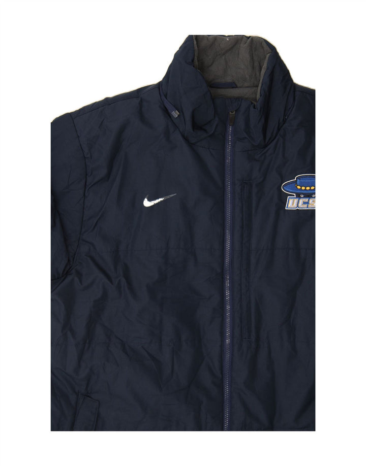 NIKE Mens Storm-Fit Windbreaker Jacket UK 42 XL Navy Blue Polyester Vintage Nike and Second-Hand Nike from Messina Hembry 
