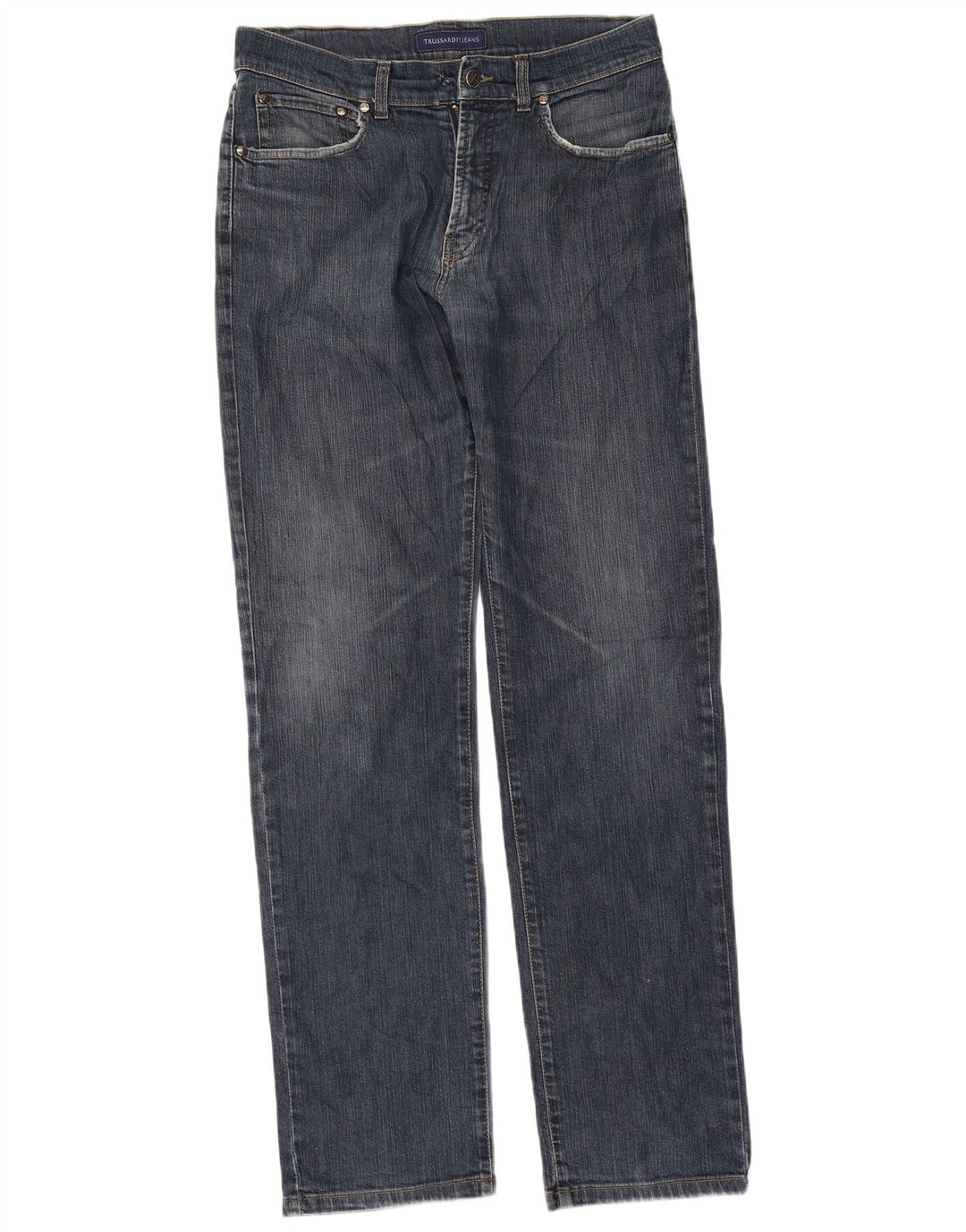 Trussardi Mens Straight Jeans W34 L33 Blue