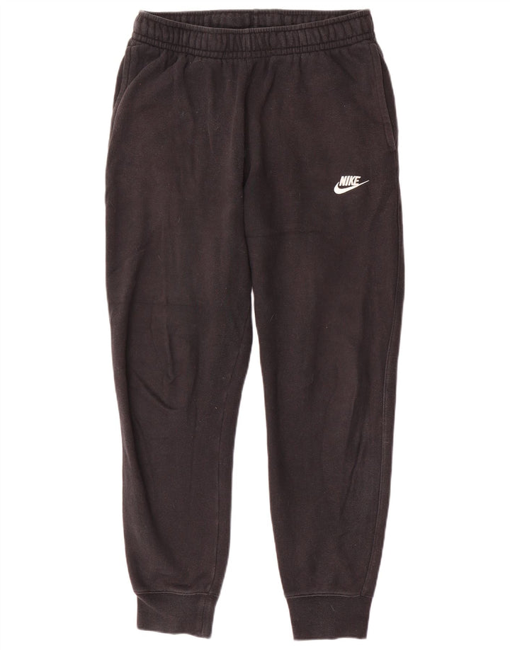 NIKE Mens Tracksuit Trousers Joggers Small Black Cotton