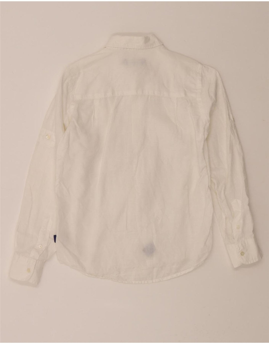 JECKERSON Boys Shirt 11-12 Years White Ramie Vintage Jeckerson and Second-Hand Jeckerson from Messina Hembry 