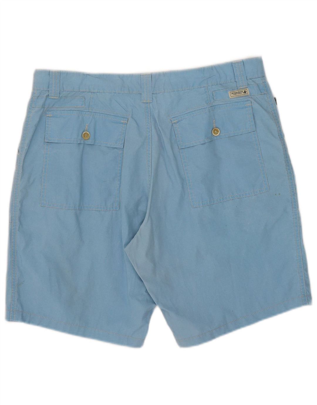 Brooksfield Mens Chino Shorts W36 Large Blue Cotton