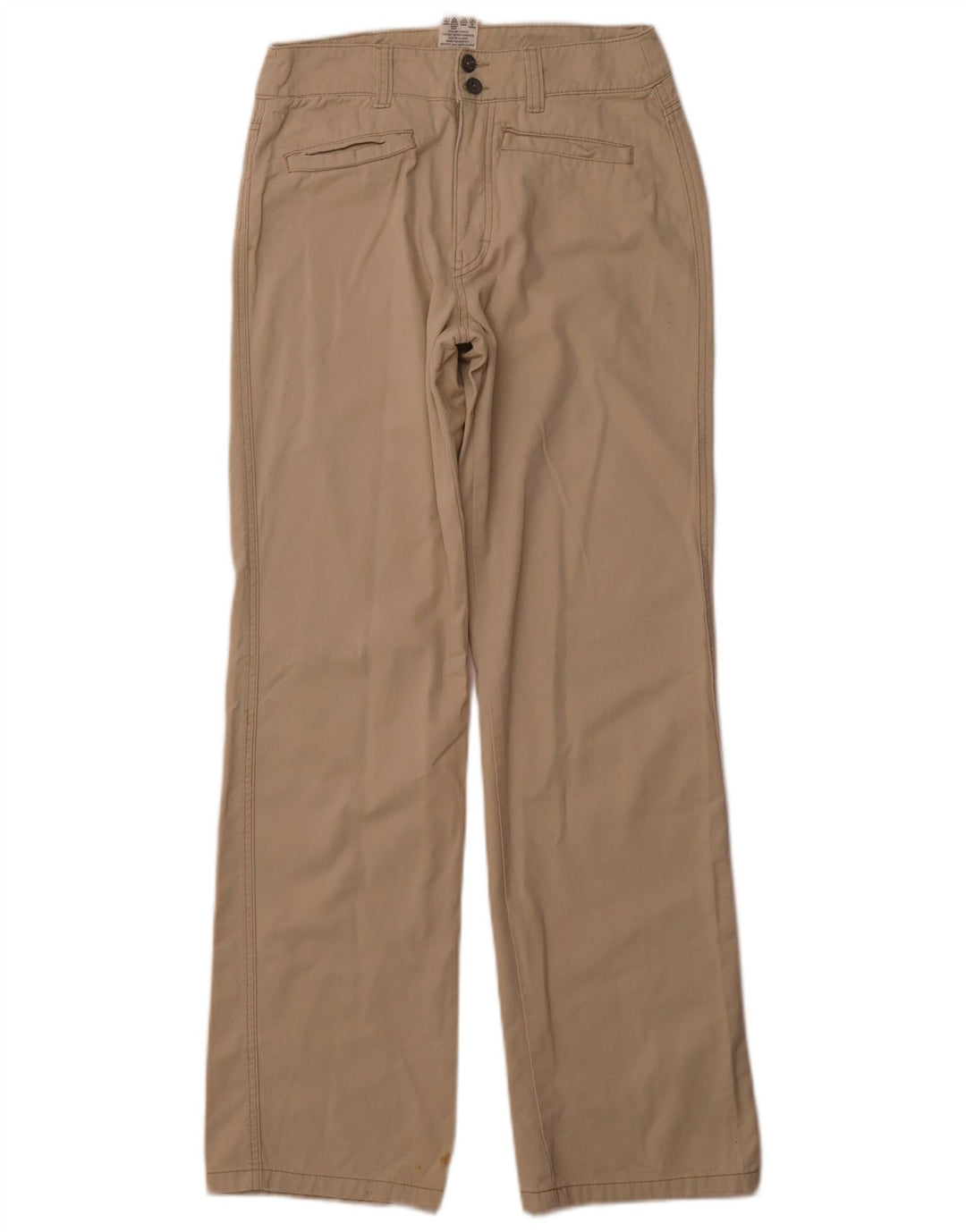 CALVIN KLEIN Womens Straight Casual Trousers W28 L32 Beige Cotton