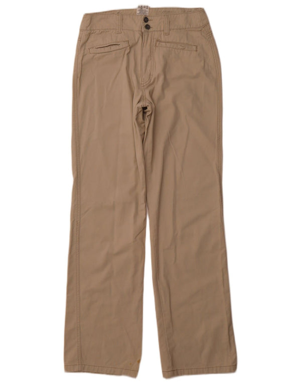 CALVIN KLEIN Womens Straight Casual Trousers W28 L32 Beige Cotton