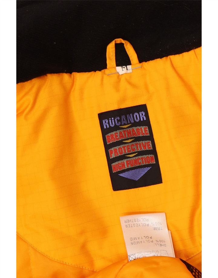 RUCANOR Mens Loose Fit Padded Jacket UK 48 Medium Yellow Colourblock