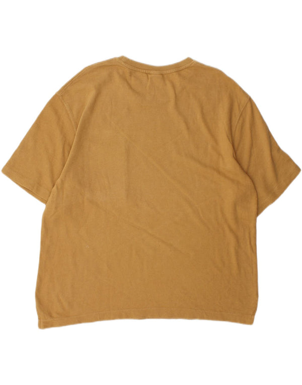 Zara Womens Oversized T-Shirt Top UK 12 Medium Brown