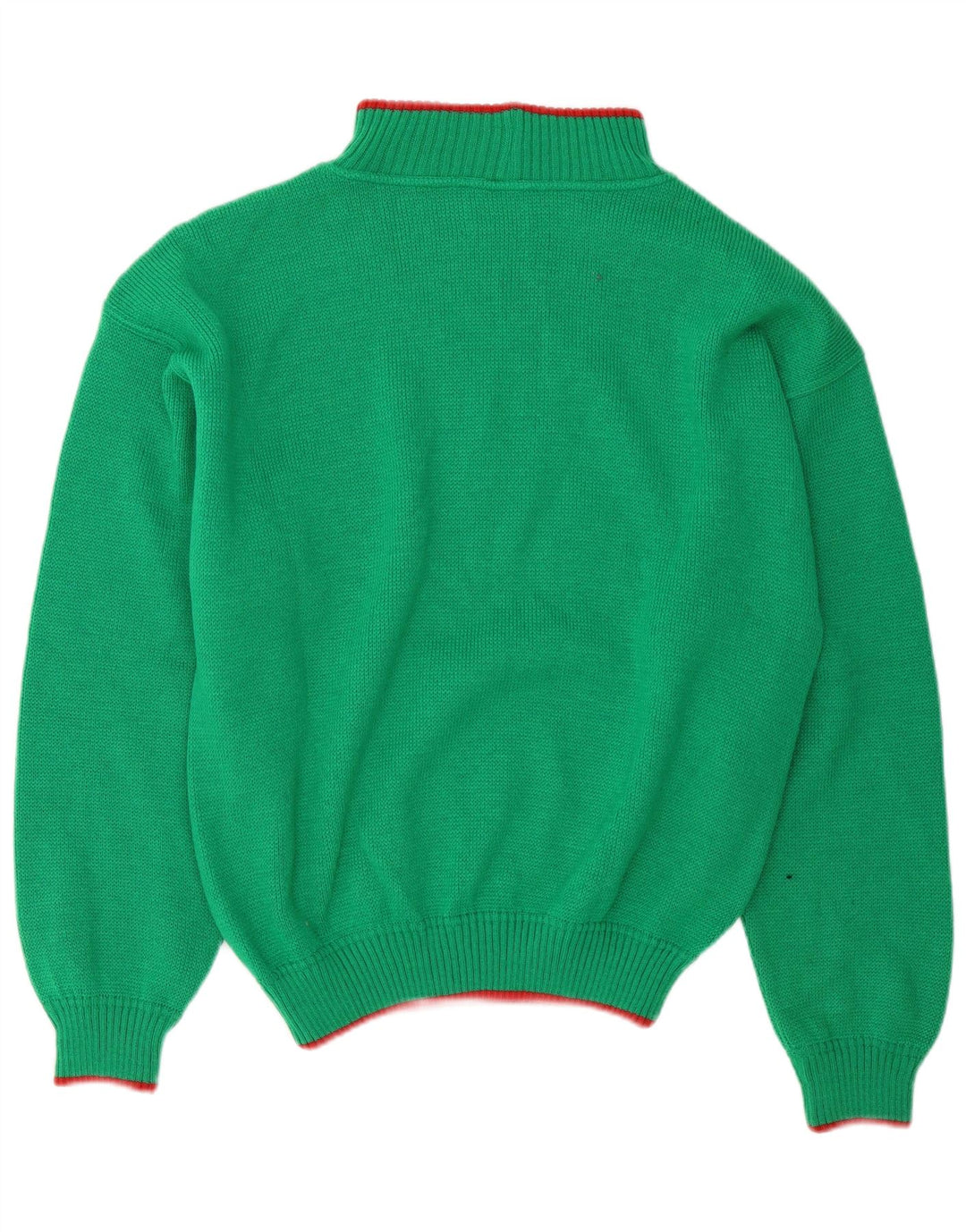 Foxhound Mens Graphic Turtle Neck Jumper Sweater Large Green Wool