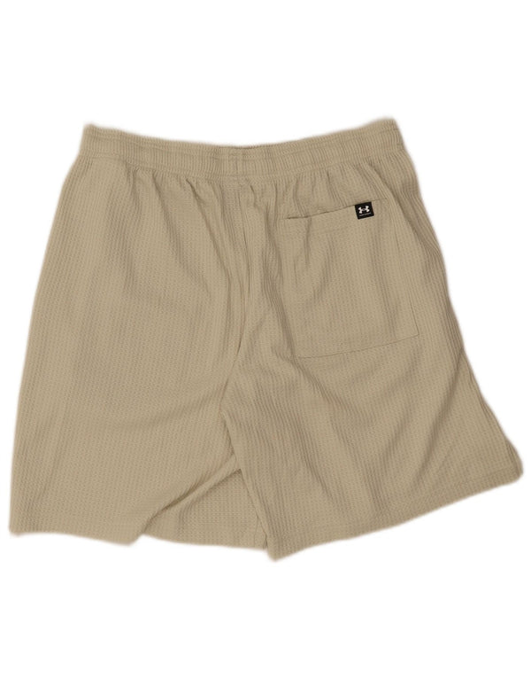 Under Armour Mens Sport Shorts Large  Beige Polyester