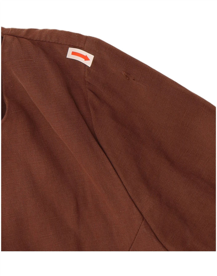 VICINI Womens Sheath Dress IT 40 Small Brown Modal