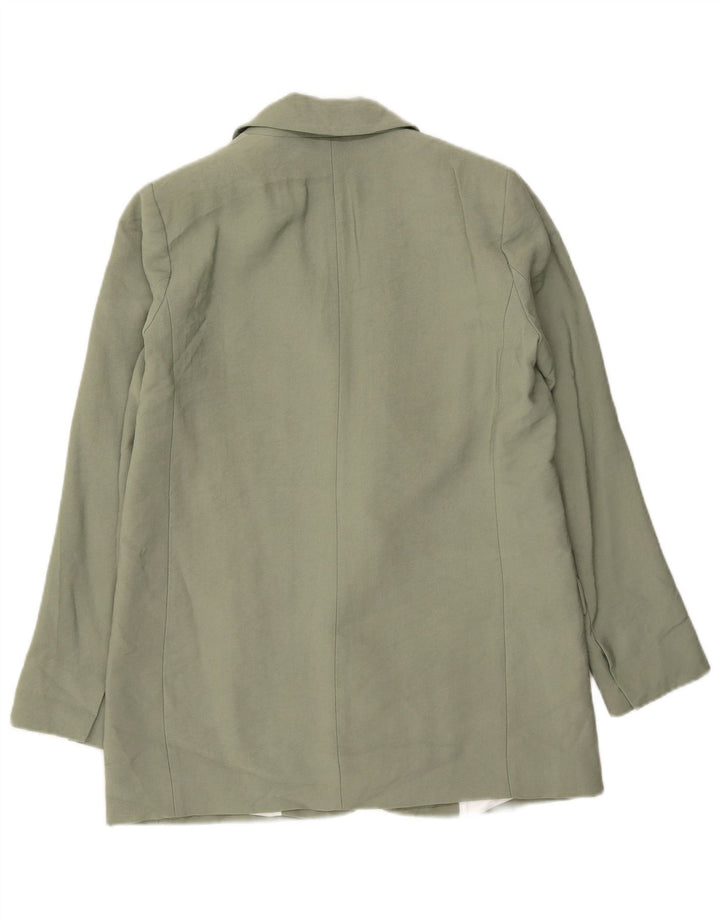 Zara Womens 1 Button Blazer Jacket UK 10 Small Green