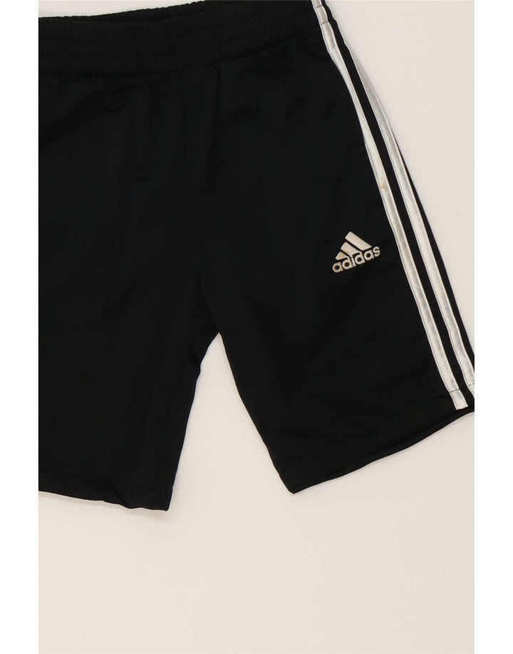 ADIDAS Boys Sport Shorts 7-8 Years  Black Polyester Vintage Adidas and Second-Hand Adidas from Messina Hembry 