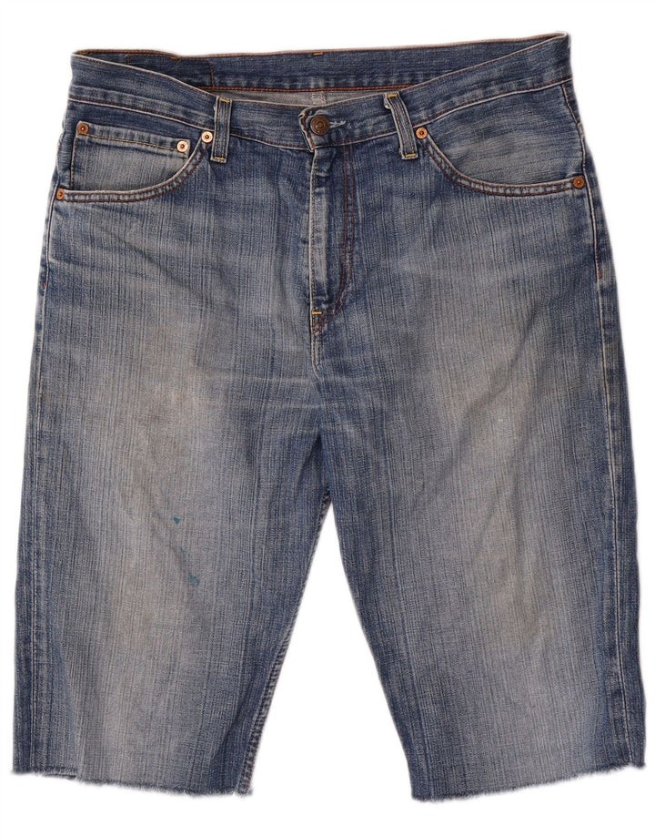 LEVI'S Mens 507 Denim Shorts W34 Large  Blue Cotton