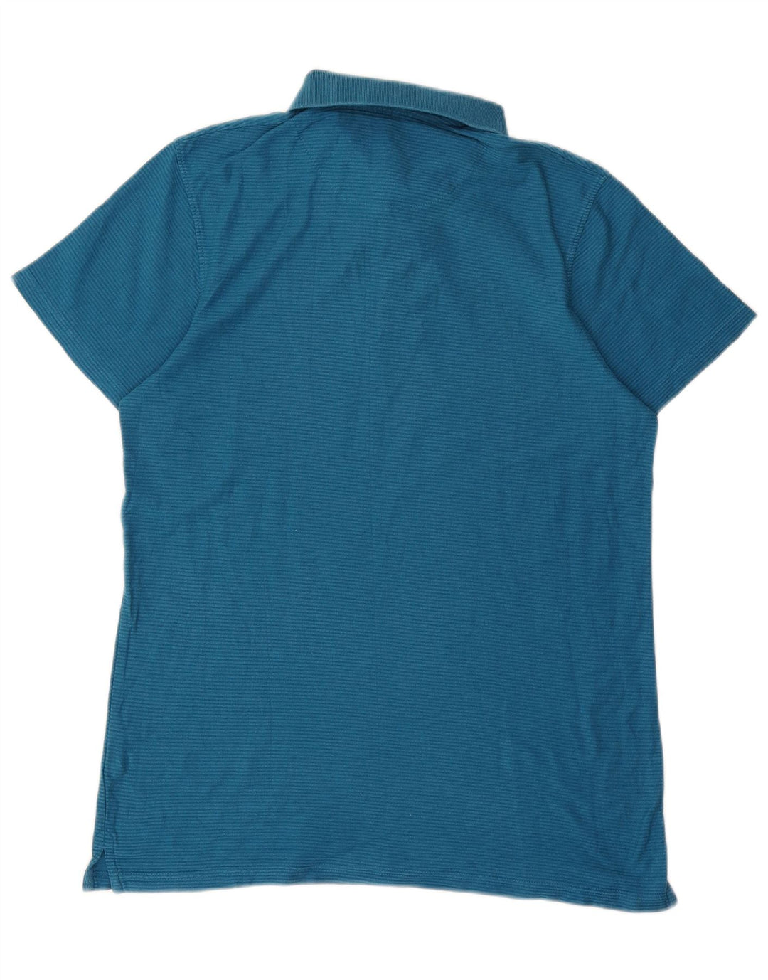 Mountain Warehouse Mens Polo Shirt Medium Blue Pinstripe Cotton