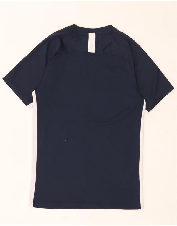 Nike Mens Dri Fit T-Shirt Top Small Navy Blue Colourblock