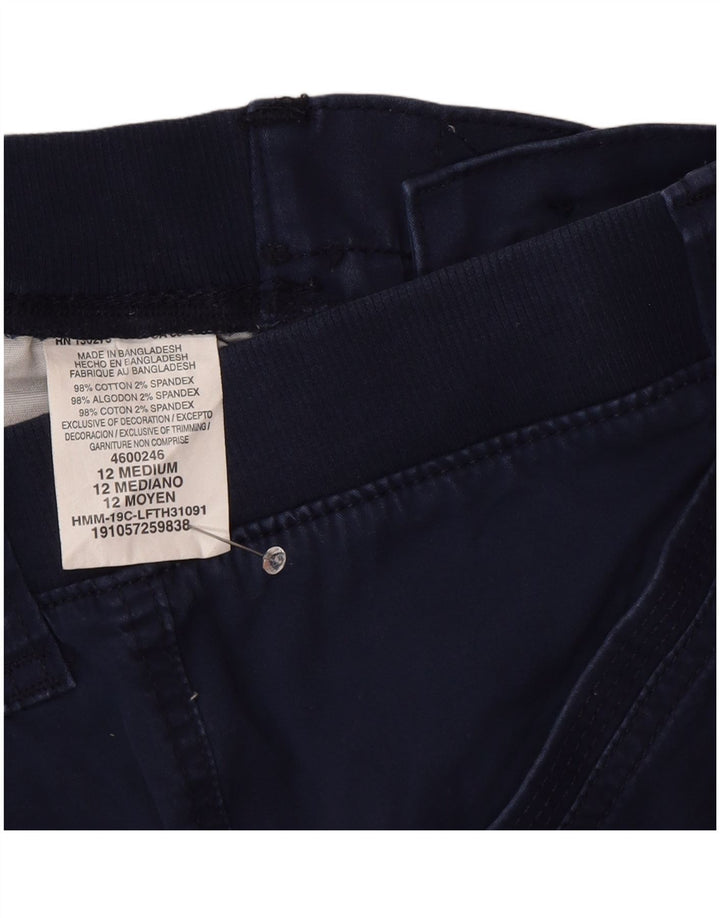 Lee Womens Mid Rise Cargo Trousers US 12 Large W32 L22 Navy Blue