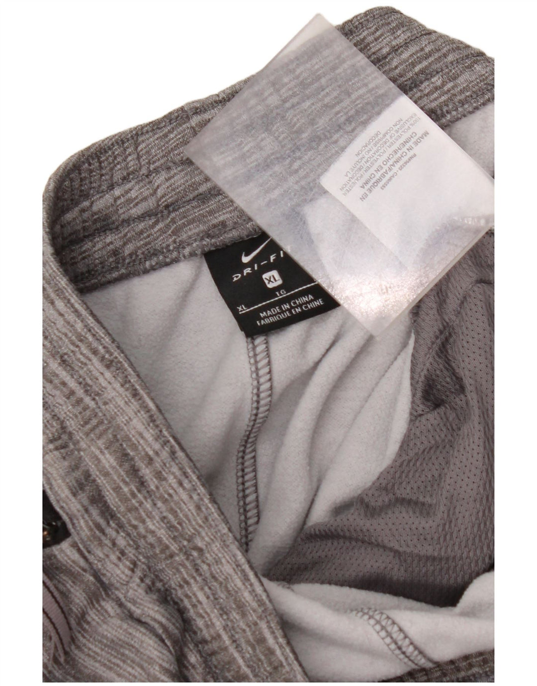 NIKE Boys Dri Fit Tracksuit Trousers Joggers 13-14 Years XL Grey Flecked