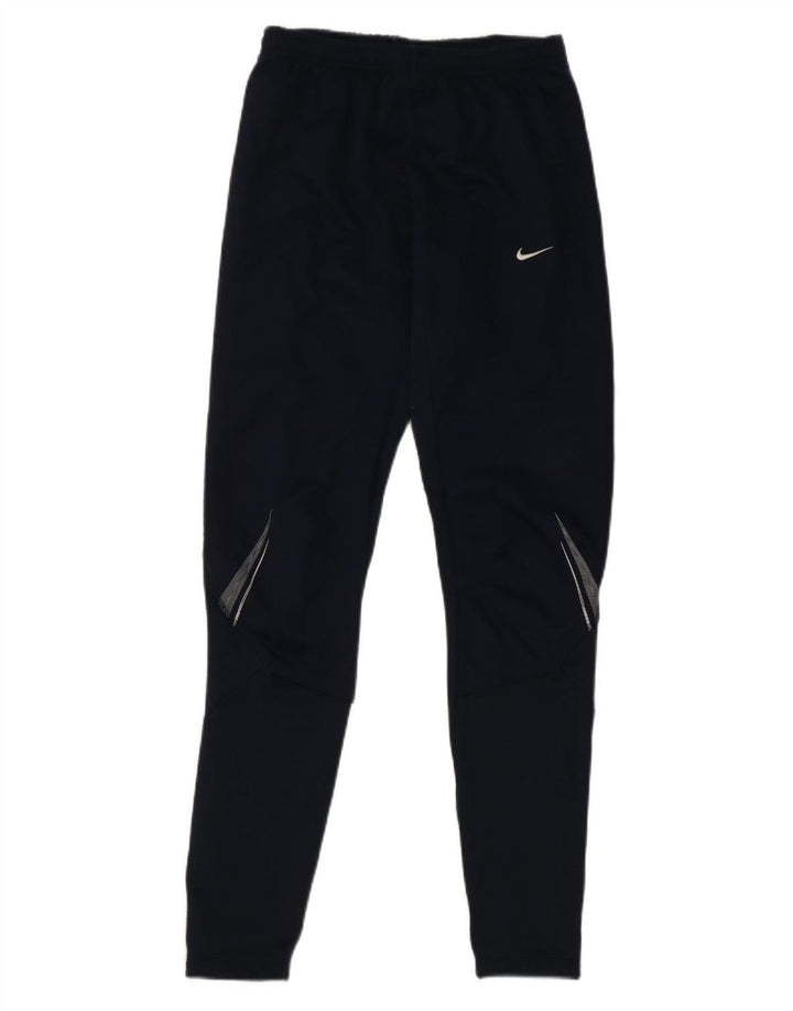 Nike Mens Tracksuit Trousers Medium Navy Blue Striped Polyester