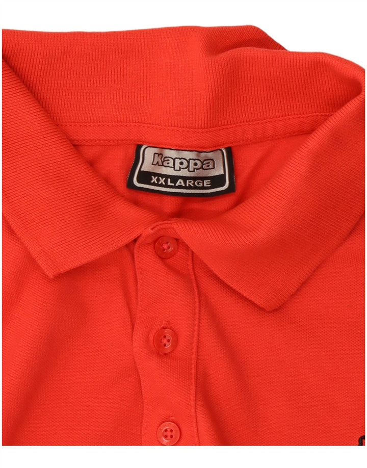 Kappa Mens Polo Shirt 2XL Red Cotton