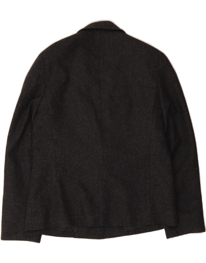 EASTEX Womens 2 Button Blazer Jacket UK 14 Medium Grey New Wool Vintage Eastex and Second-Hand Eastex from Messina Hembry 