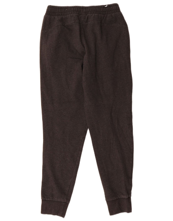 Puma Mens Tracksuit Trousers Joggers Small Grey Cotton