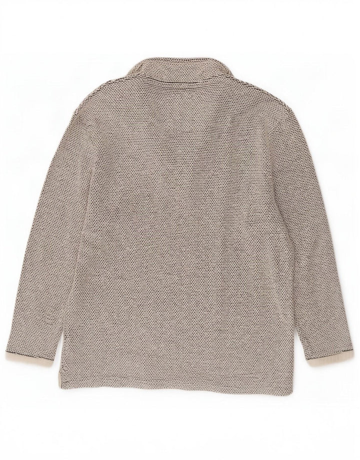 Weird Fish Mens Zip Neck Sweatshirt Jumper XL Grey Cotton