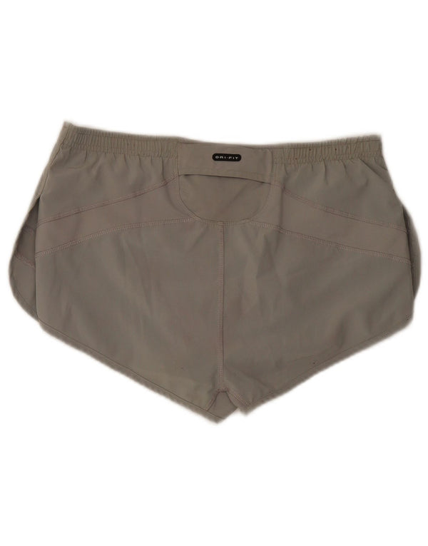 Nike Womens Dri Fit Sport Shorts UK 10 Small  Grey Polyester