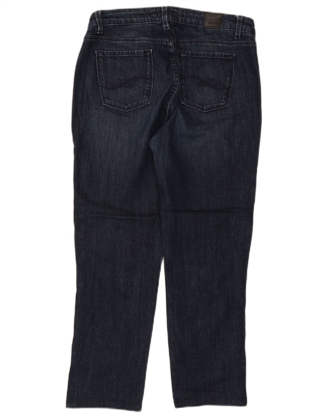 TRUSSARDI Womens Cropped Jeans W30 L24 Navy Blue Cotton