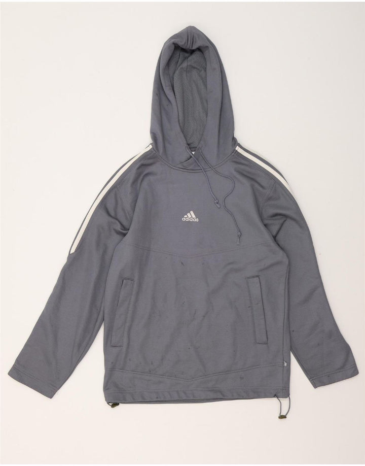 ADIDAS Mens Hoodie Jumper UK 34/36 Small Grey